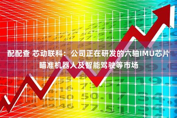 配配查 芯动联科：公司正在研发的六轴IMU芯片瞄准机器人及智能驾驶等市场