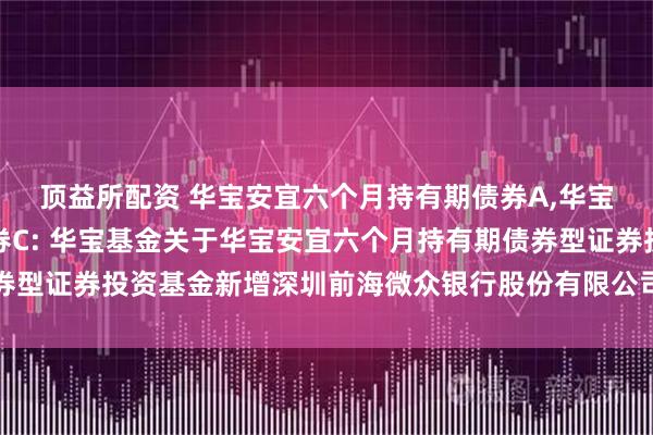 顶益所配资 华宝安宜六个月持有期债券A,华宝安宜六个月持有期债券C: 华宝基金关于华宝安宜六个月持有期债券型证券投资基金新增深圳前海微众银行股份有限公司为代销机构的通知